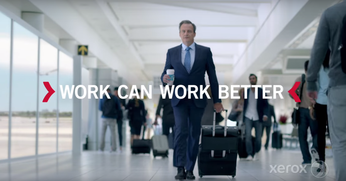 В новой кампании Xerox показывает, что «работа может работать лучше».