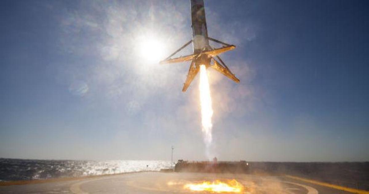 SpaceX опубликовало 360-градусное видео приземления Falcon 9.