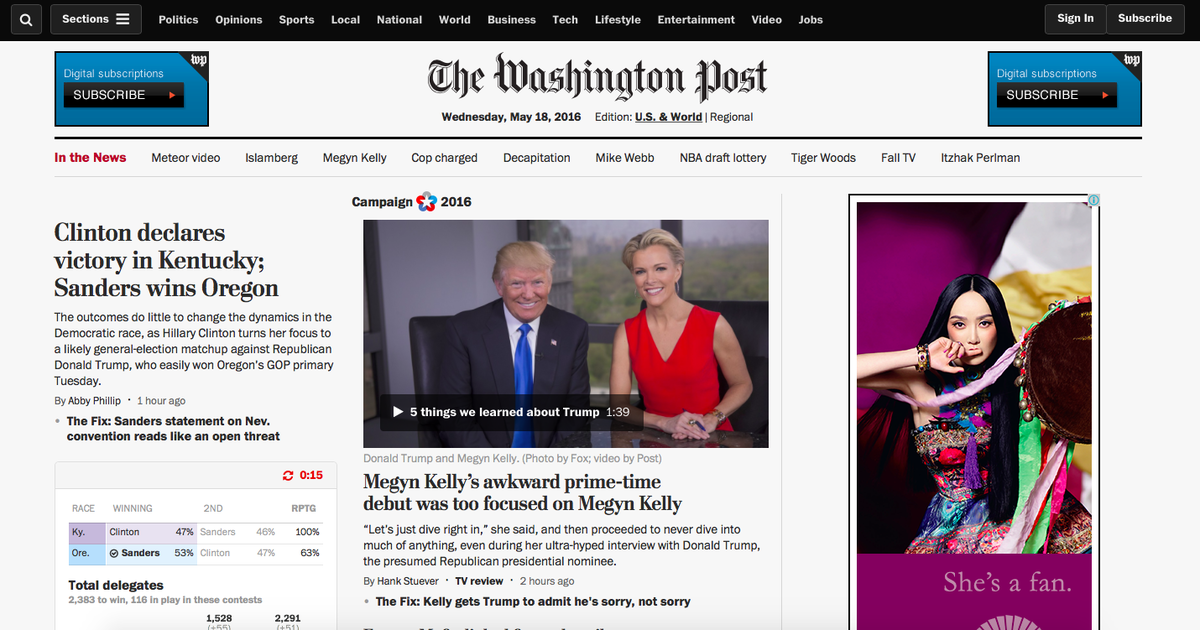 Как Washington Post поднял трафик на главную страницу своего сайта на 18%.