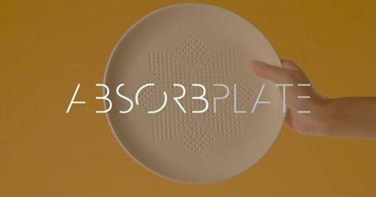 Креативщики создали тарелку, которая избавит от поедания лишних калорий.