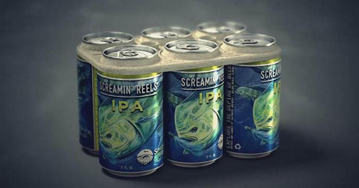 Пивной бренд защитит морских обитателей съедобной упаковкой для пива.