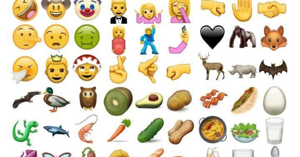 Emojis пополнят 72 совершенно новых смайла.