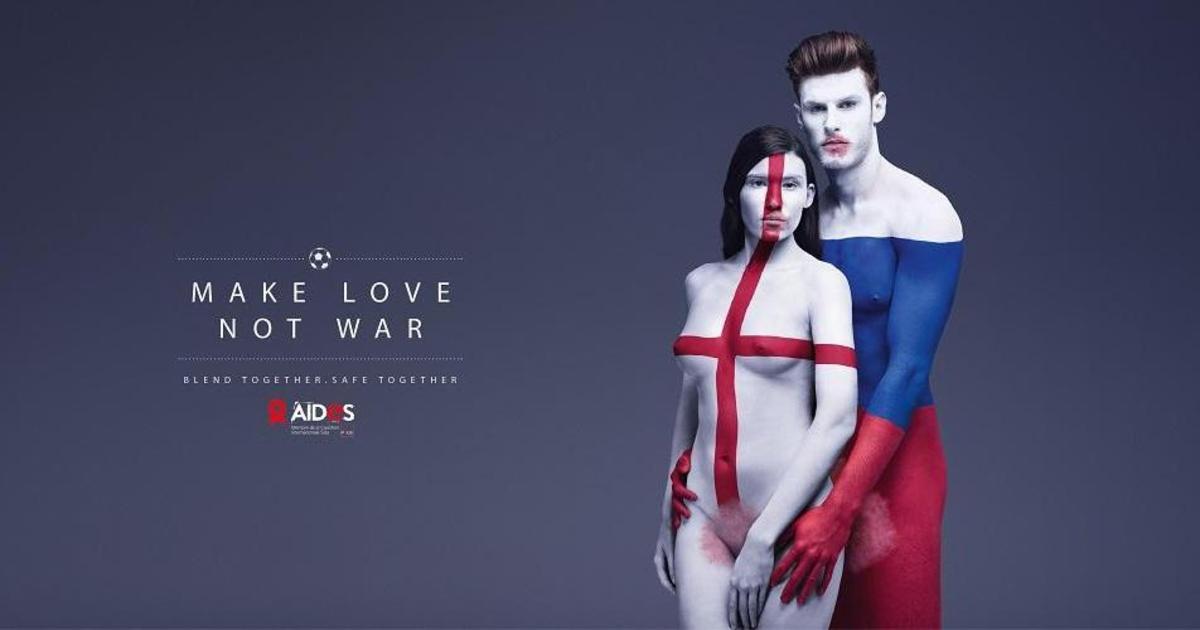 Провокационная реклама призвала участников Евро 2016 заняться любовью.