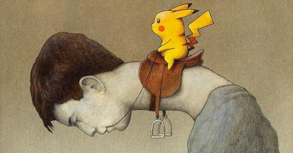 Pokémon GO глазами польского иллюстратора.