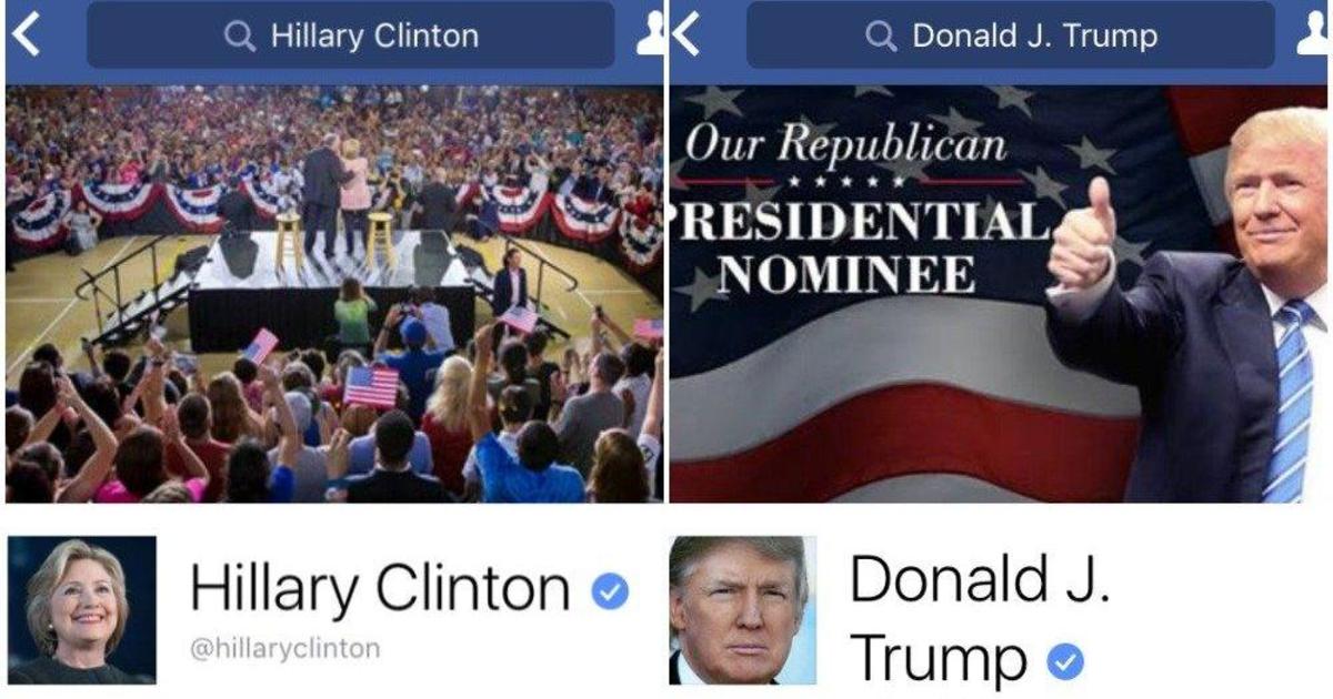 Дональд Трамп vs Клинтон: сравнительный анализ Фейсбук-страниц кандидатов.