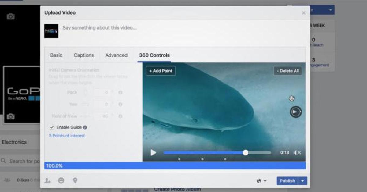 Facebook запустил новые инструменты для создателей сферических видео.