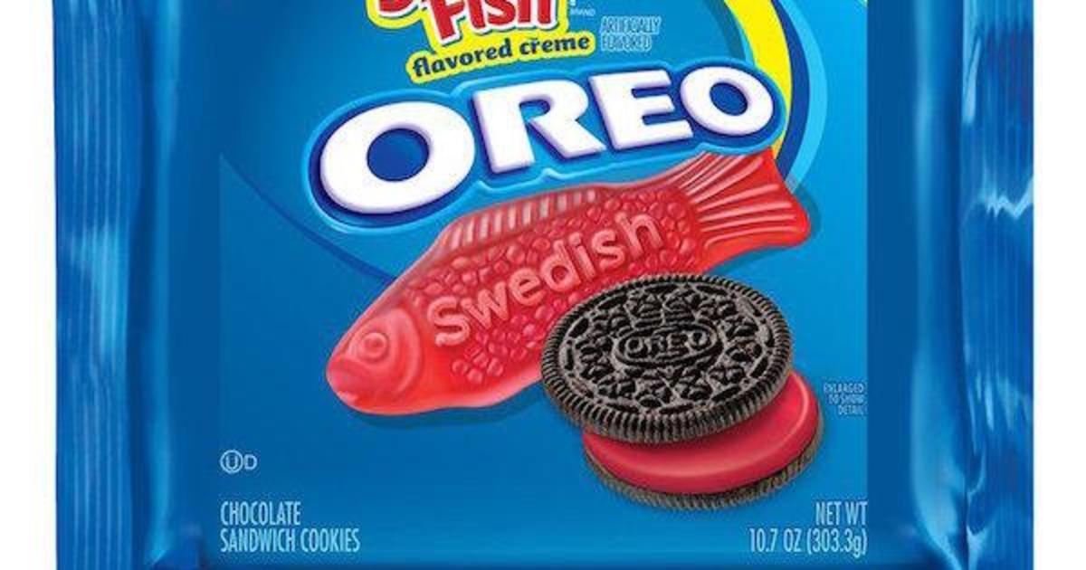 Oreo выпустили печенье со вкусом жевательных конфет Swedish Fish.