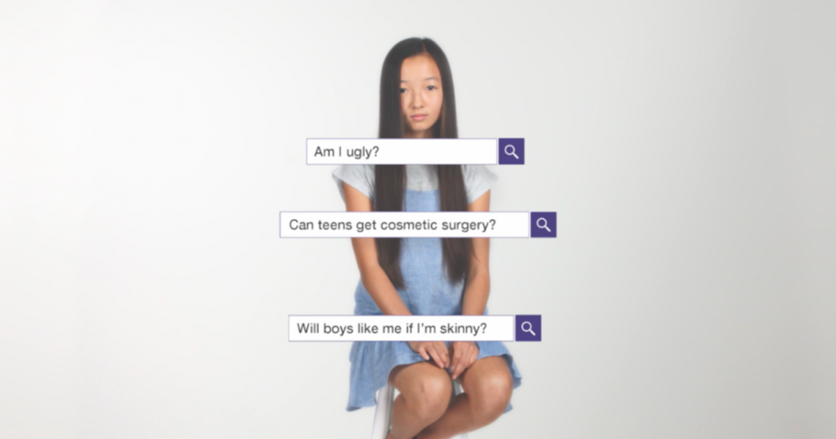 Dove обнажает проблему низкой самооценки у девочек в рекламной кампании.