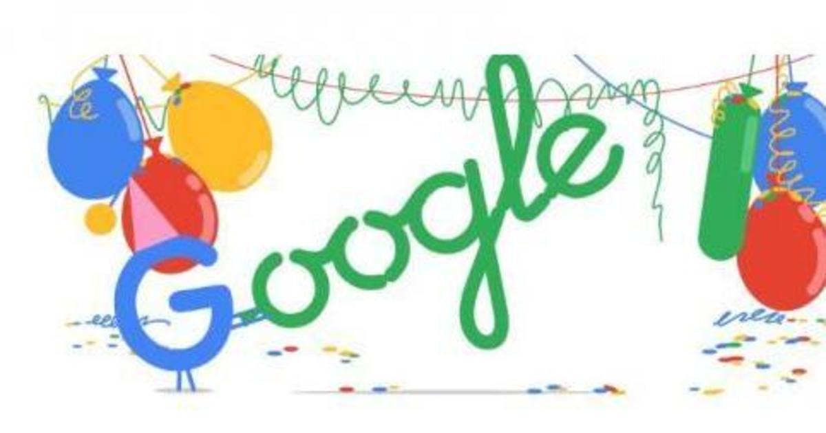 Google отметил свое совершеннолетие праздничным дудлом.
