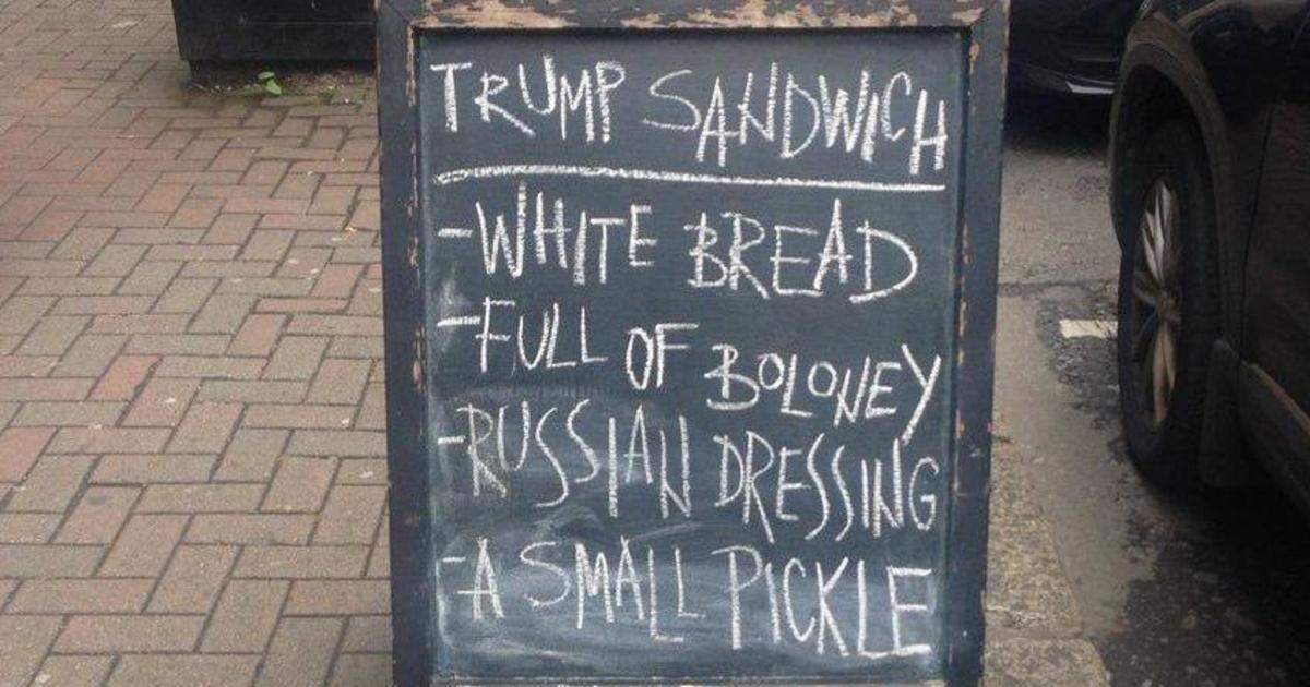 Ирландское кафе создало сэндвич имени Дональда Трампа.