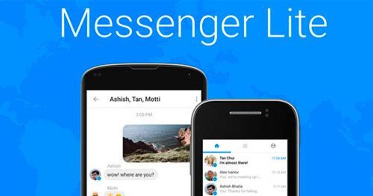 Facebook выпустила Messenger для бюджетных смартфонов.