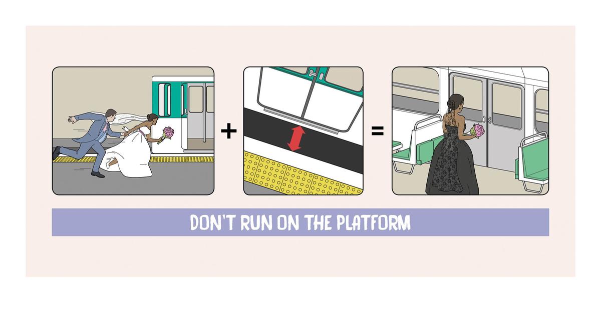 Комические постеры призвали задуматься о правилах безопасности в метро.