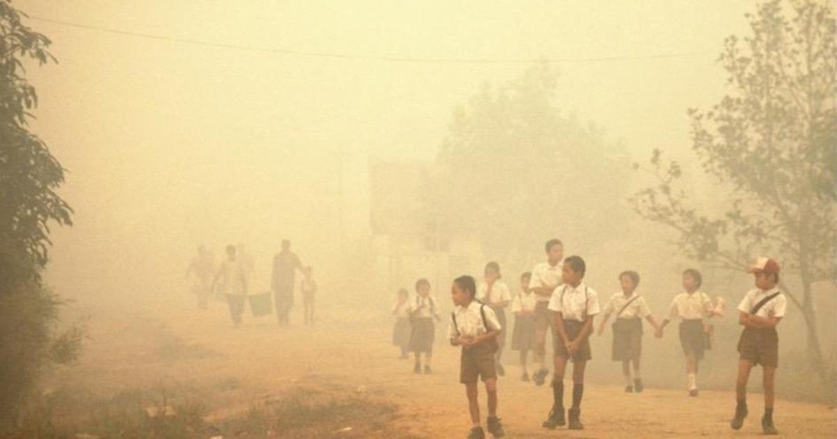 ЮНИСЕФ рассказала о проблеме загрязненного воздуха с помощью рисунков.