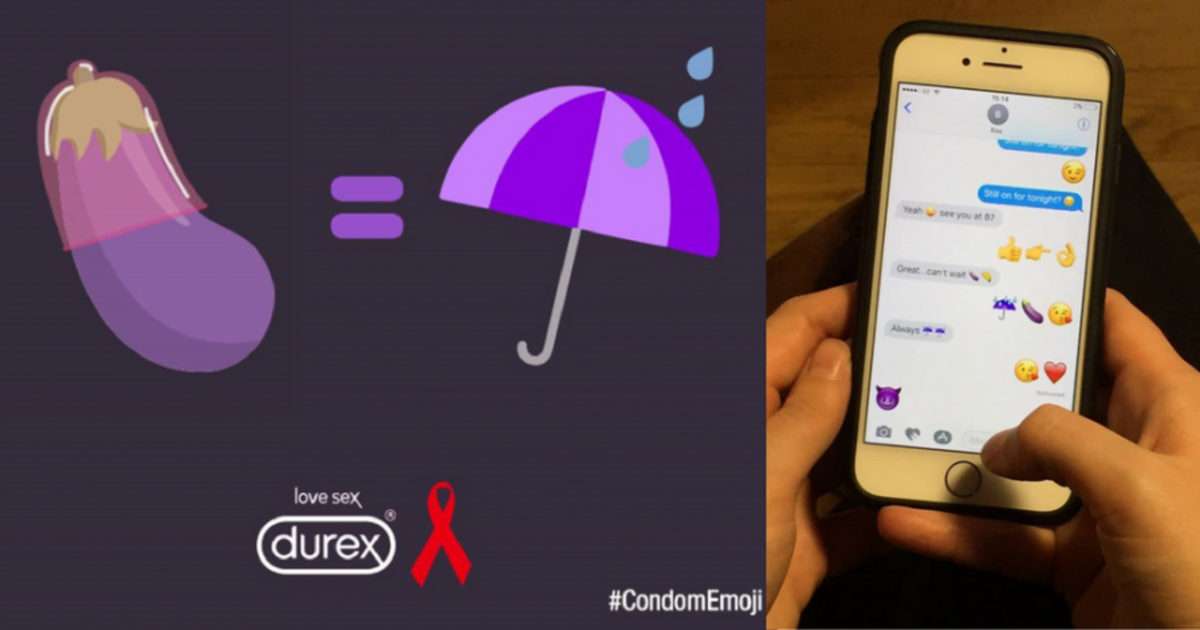 Durex призывает говорить о безопасном сексе с помощью зонта.