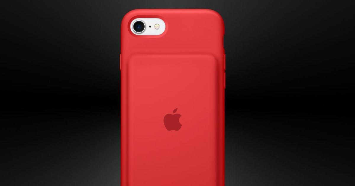 Apple выпустила красные чехлы-аккумуляторы для iPhone.