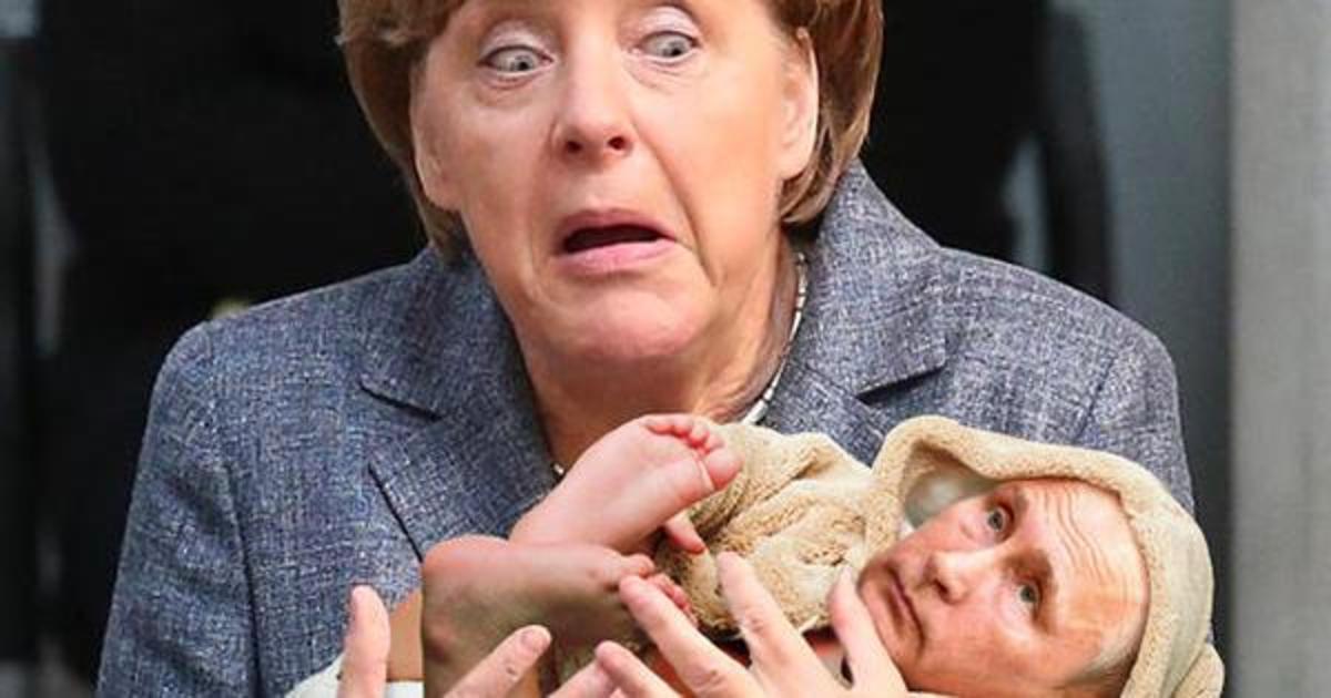 Расстроенная Ангела Меркель стала героиней фотошоп-битвы.