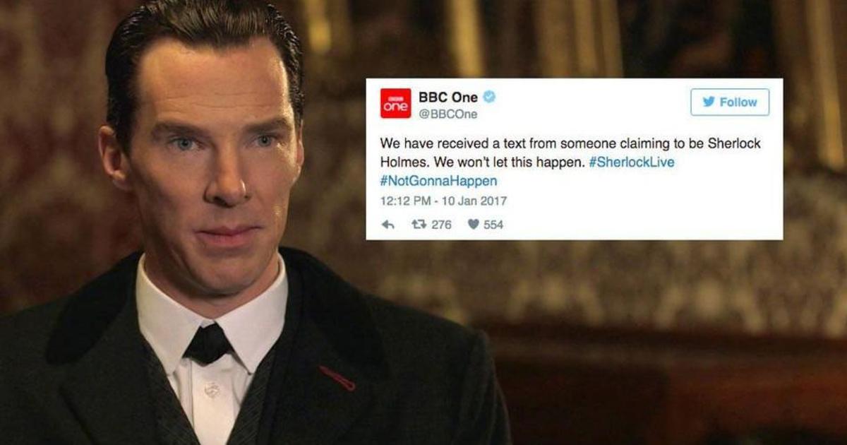 BBC предлагает проверить силу дедукции в #SherlockLive.