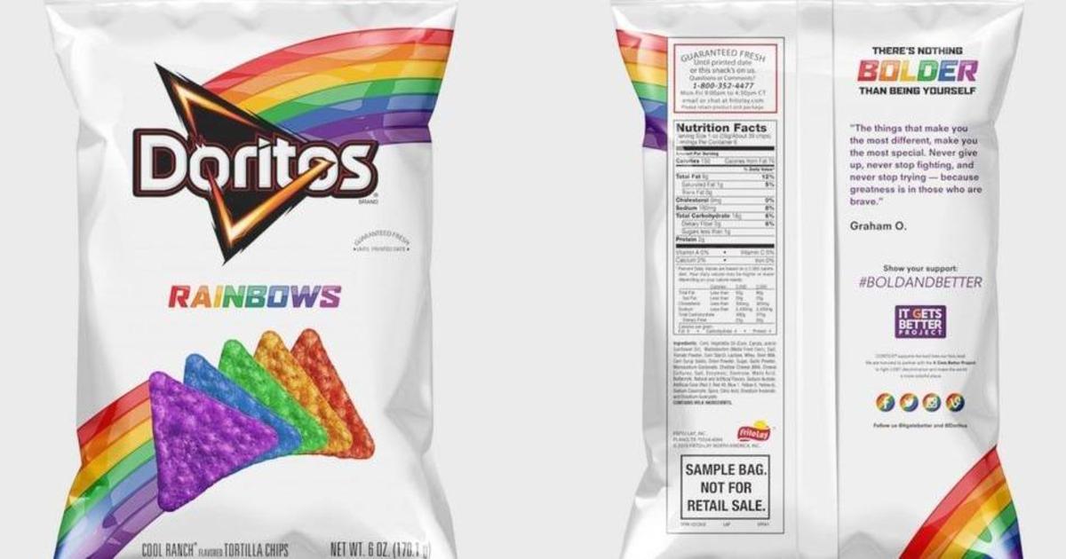 Doritos выпустил «радужные» чипсы в поддержку ЛГБТ.