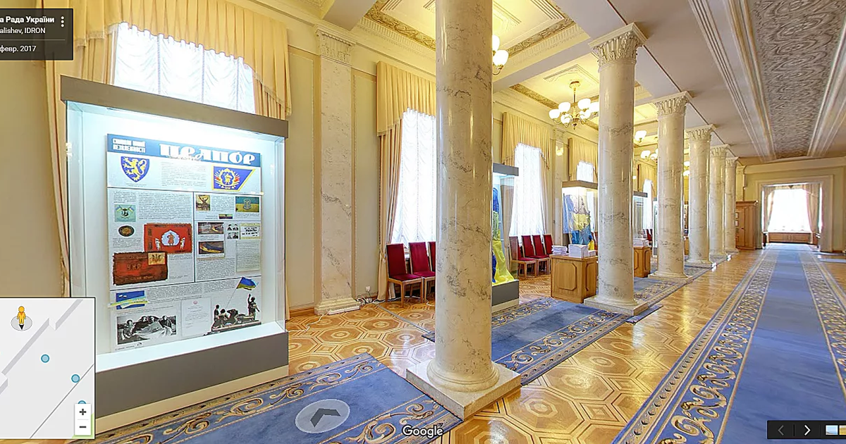 Верховная Рада открыла двери для виртуального тура.