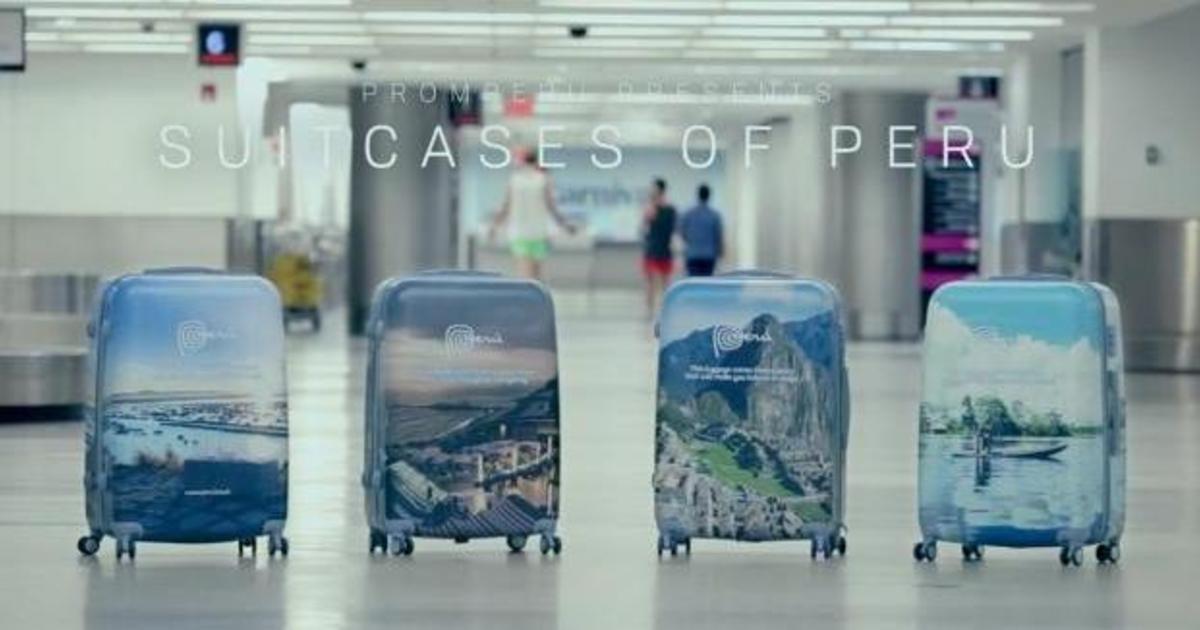 Перу продвигает себя с помощью чемоданов для туристов.