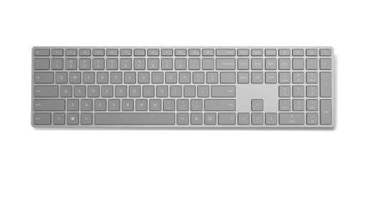 Новая клавиатура Microsoft считывает отпечатки пальцев.