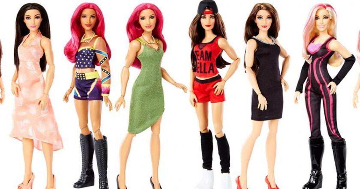 Компания-производитель Барби выпустила серию кукол с героинями рестлинга.