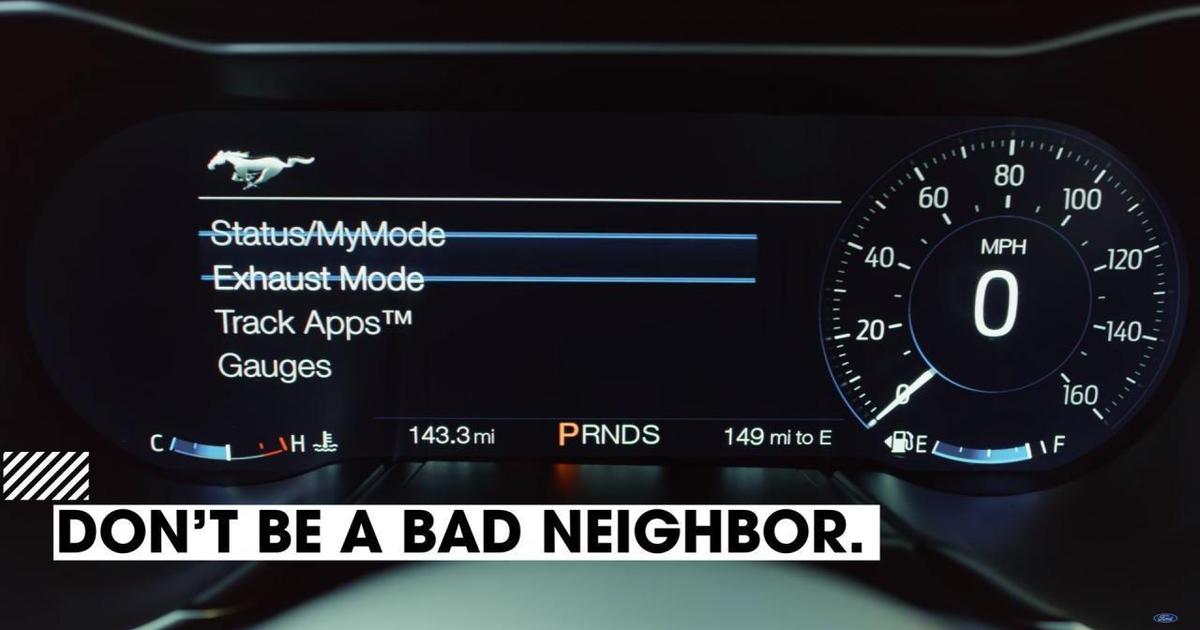 Ford Mustang GT продемонстрировал «режим хорошего соседа» в новой рекламе.