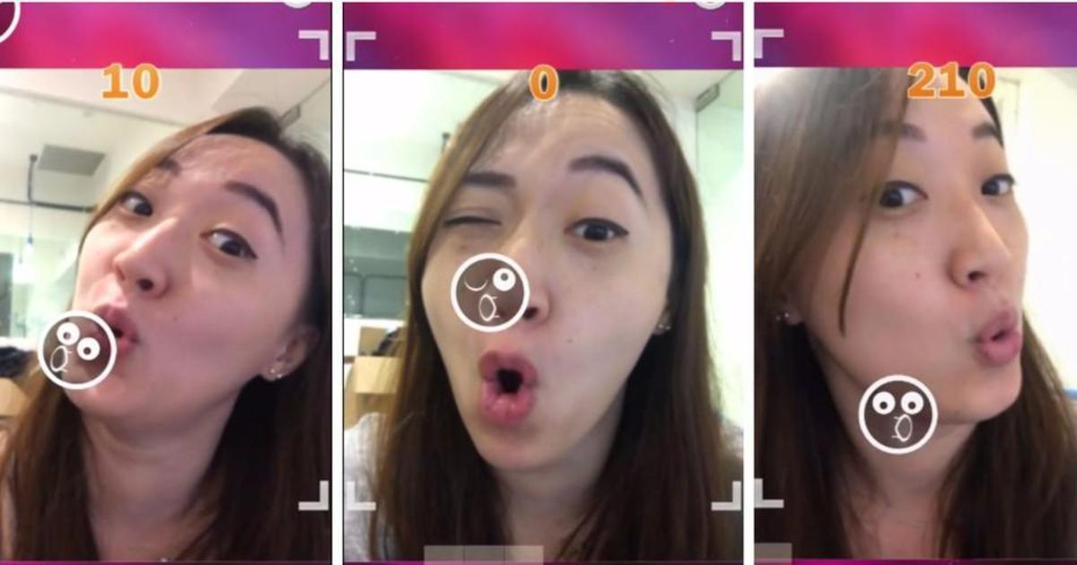 В Азии создали игру, в которой пользователи изображают эмодзи лицом.