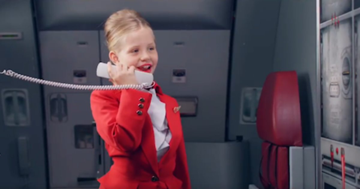 Маленькие члены экипажа Virgin Atlantic описали радости перелета с детьми.