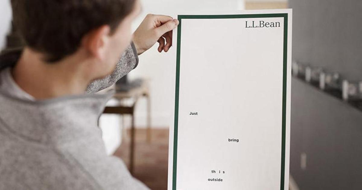Fashion-бренд L.L.Bean создал невидимую печатную рекламу в газете.