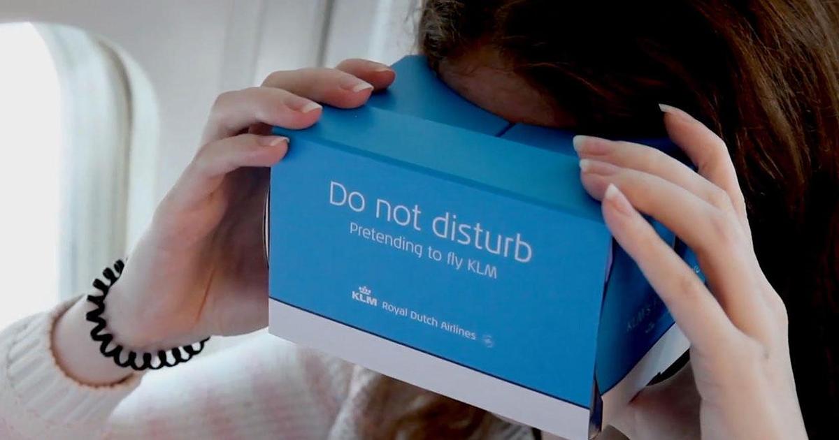 KLM раздала VR-гарнитуры пассажирам бюджетных авиалиний.
