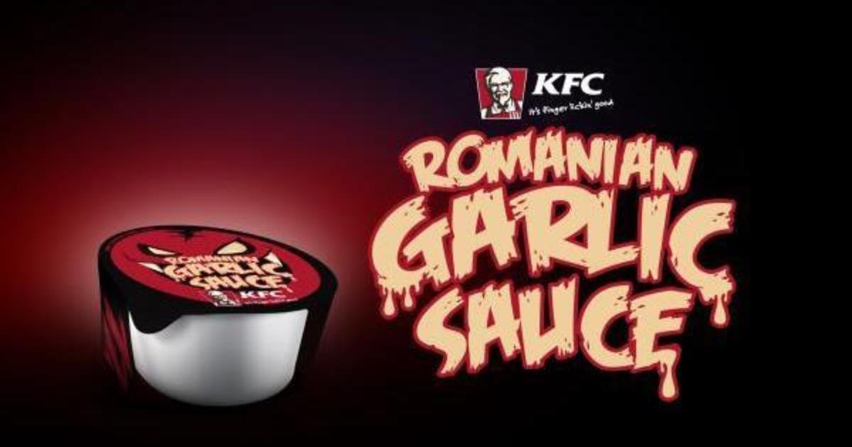 KFC Romania спасает мир от вампиров с помощью чесночного соуса.