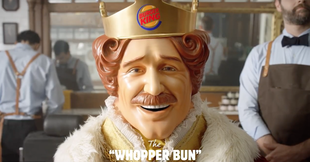 Burger King впервые побрил своего Короля в честь Movember.