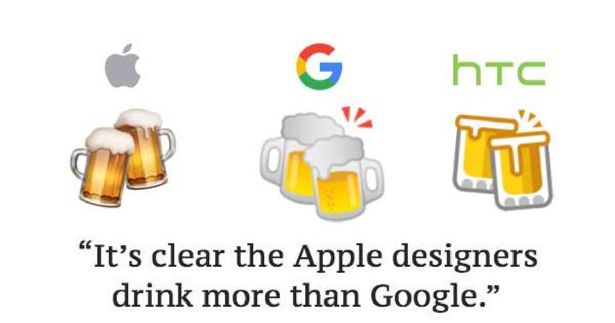 Google вновь уличили в неправильном эмодзи. На этот раз пива.