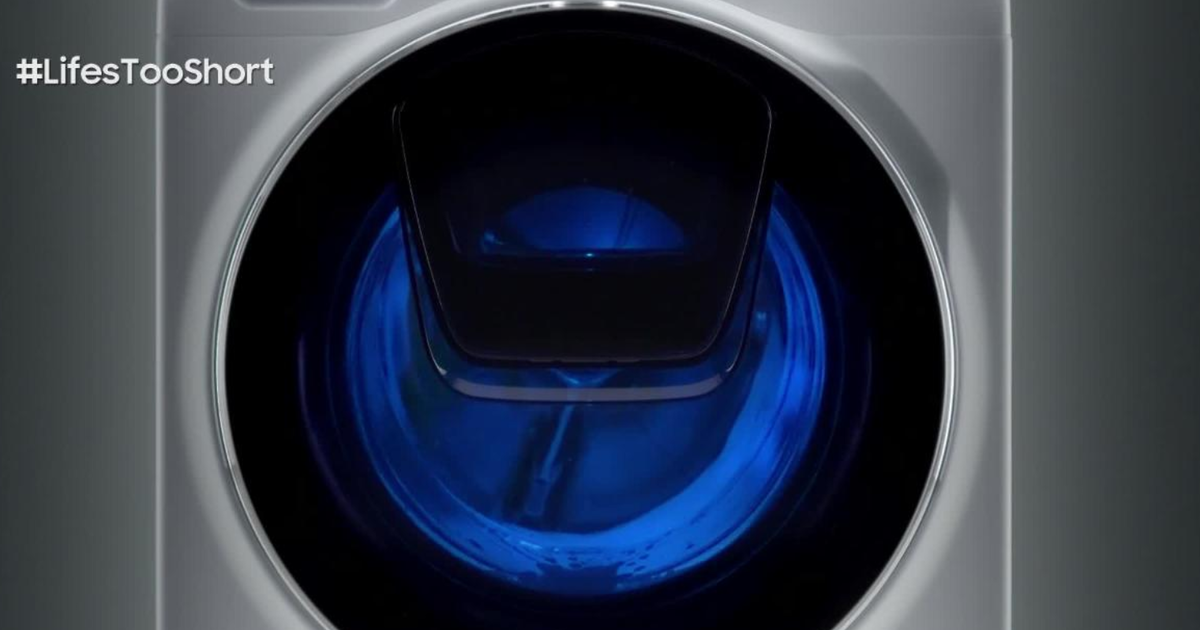 В ТВ-ролике Samsung стиральная машинка просто стирает. Три минуты.