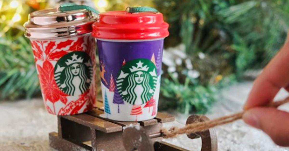 Starbucks показал, как превратить упаковку в елочные украшения.