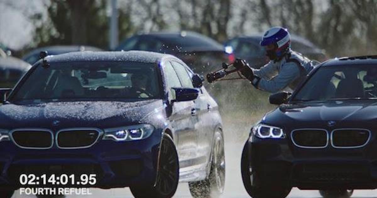 BMW установила новый рекорд Гиннеса, дозаправив автомобиль во время дрифта.