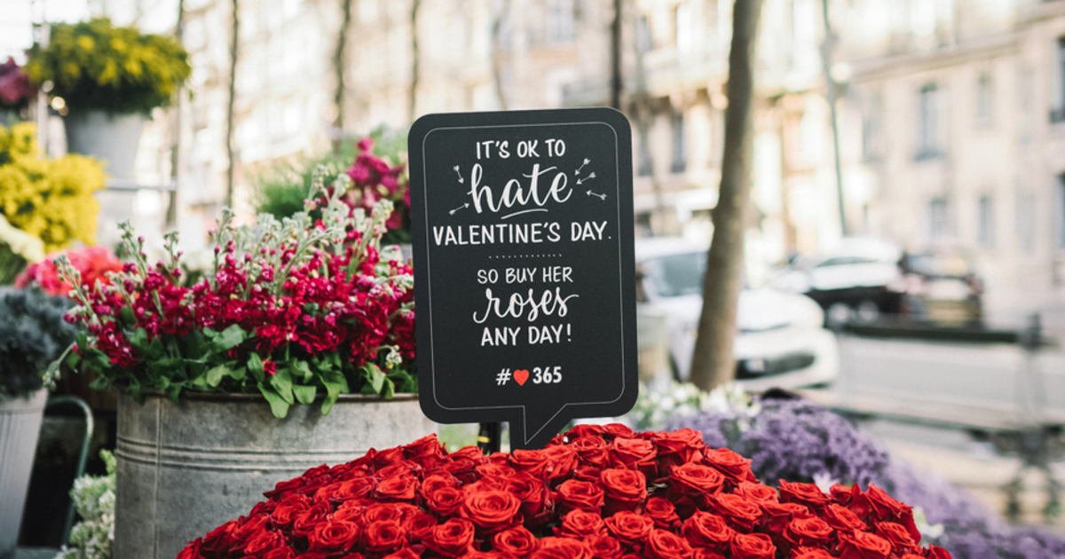 Flower Council of Holland запустило кампанию для хейтеров Дня Валентина.