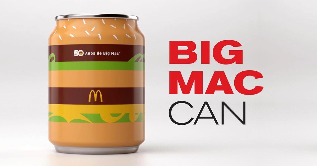 McDonald’s выпустил банку для Coke, стилизированную под бургер.
