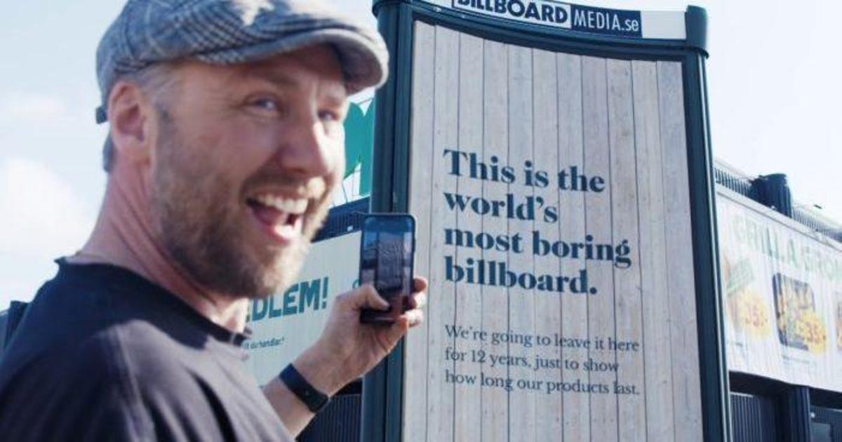 В Швеции установили самый скучный билборд.