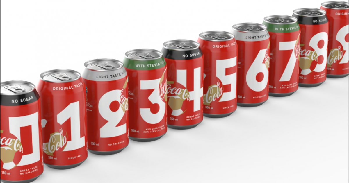 Coca-Cola выпустила банки с номерами к ЧМ-2018.