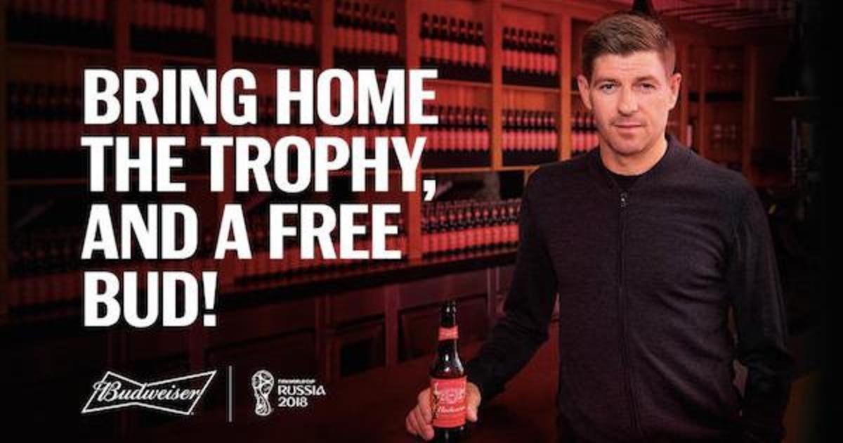 Budweiser пообещал бесплатное пиво фанатам, если Англия выиграет ЧМ-2018.