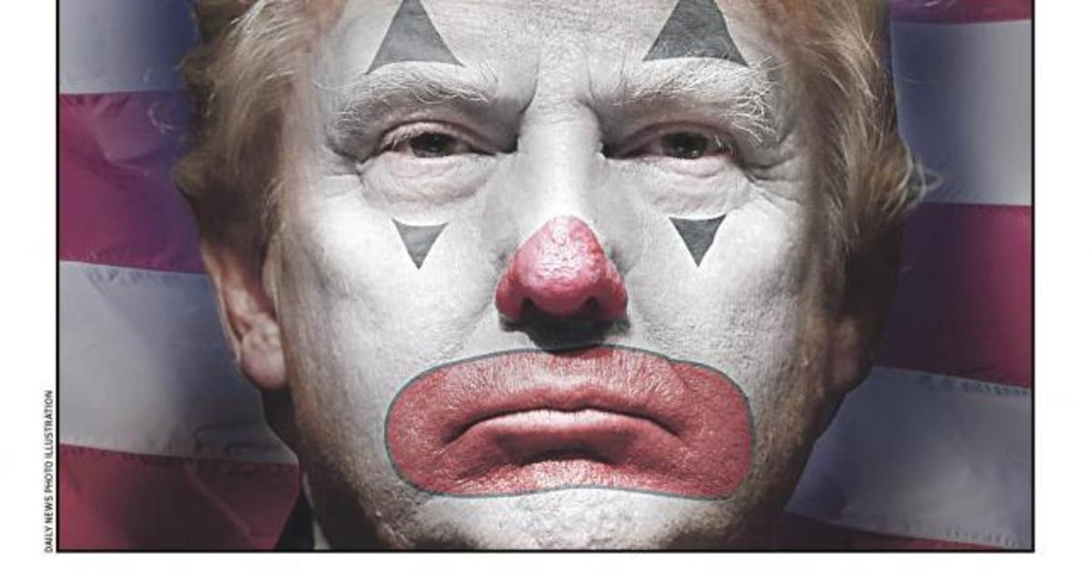 Дональд Трамп превратился в клоуна на обложке The New York Daily News.