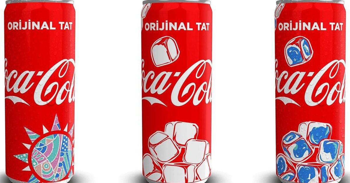 Coca-Cola выпустила банки с термохромными чернилами в Турции.