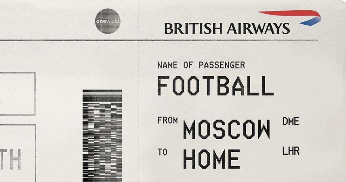 British Airways выдала билет домой «Футболу» в преддверии четвертьфинала.