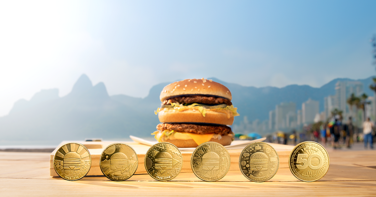 McDonald&#8217;s выпустил серию монет MacCoin в честь 50-летия Биг Мак.