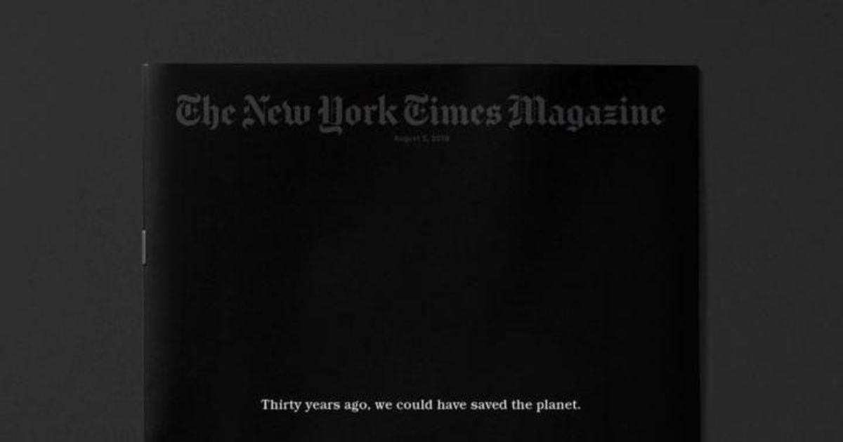 The New York Times Magazine выйдет с пустой обложкой и одной статьей.