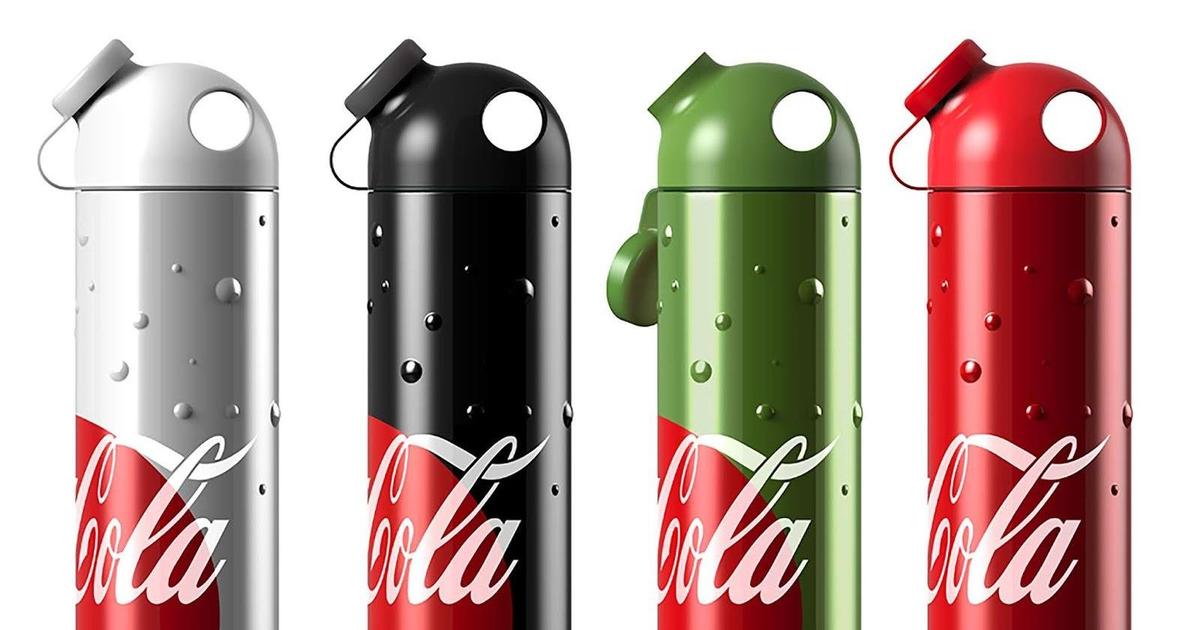 Для Coca-Cola создали металлическую бутылку.