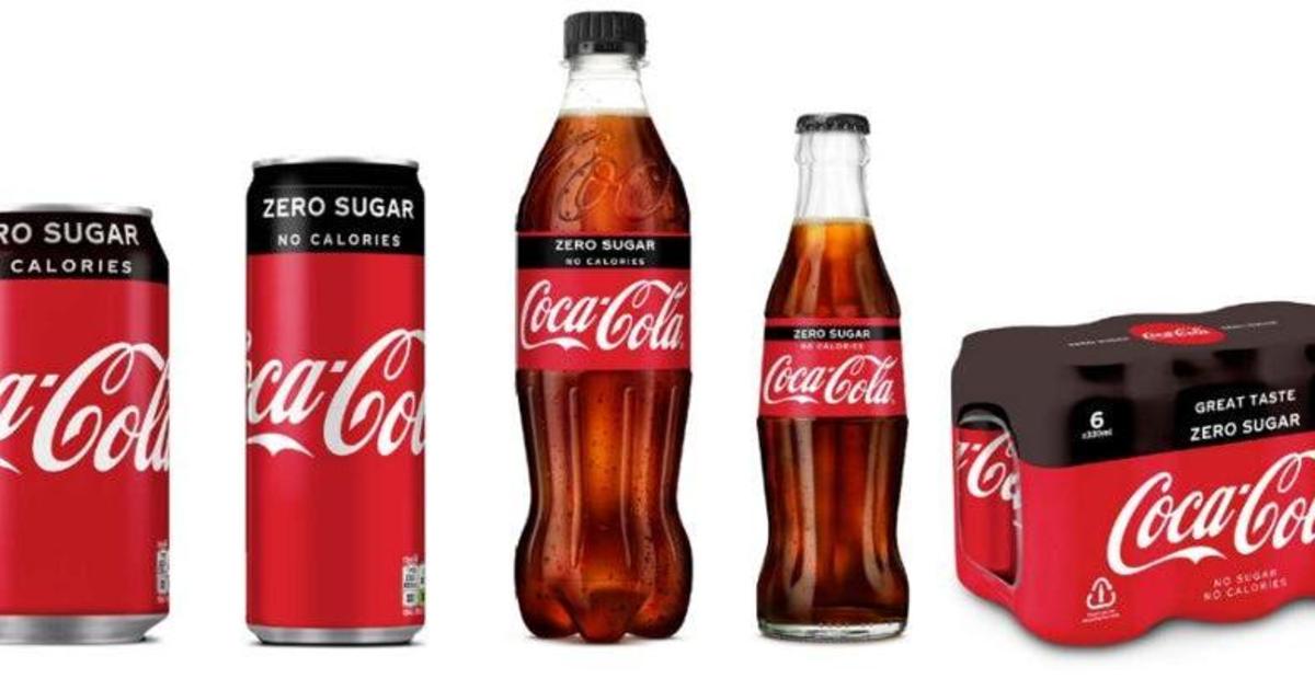 Coca-Cola унифицировала упаковку для Coca-Cola Zero и классической колы.