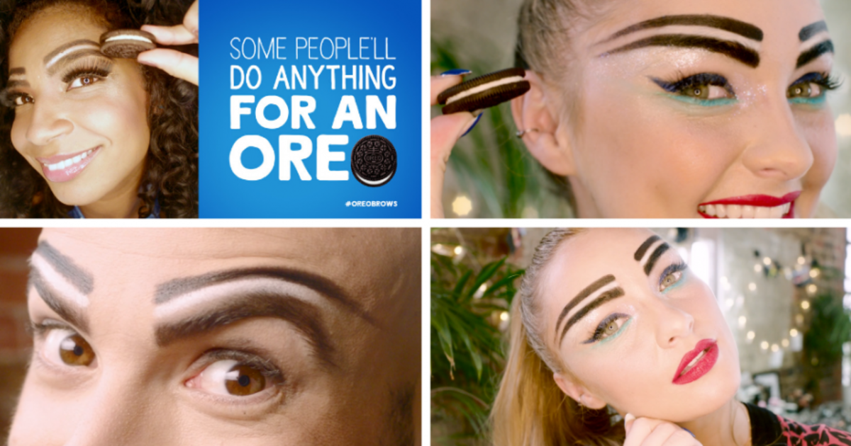 Oreo стал законодателем модных трендов: встречайте макияж Oreobrows.
